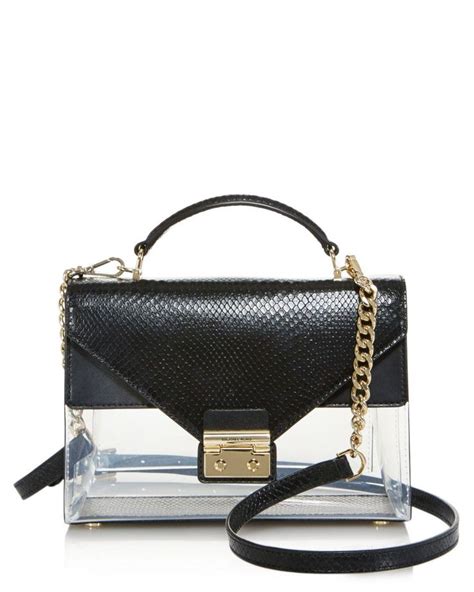 michael michael kors sloan clear satchel|MICHAEL Michael Kors Sloan Medium Top.